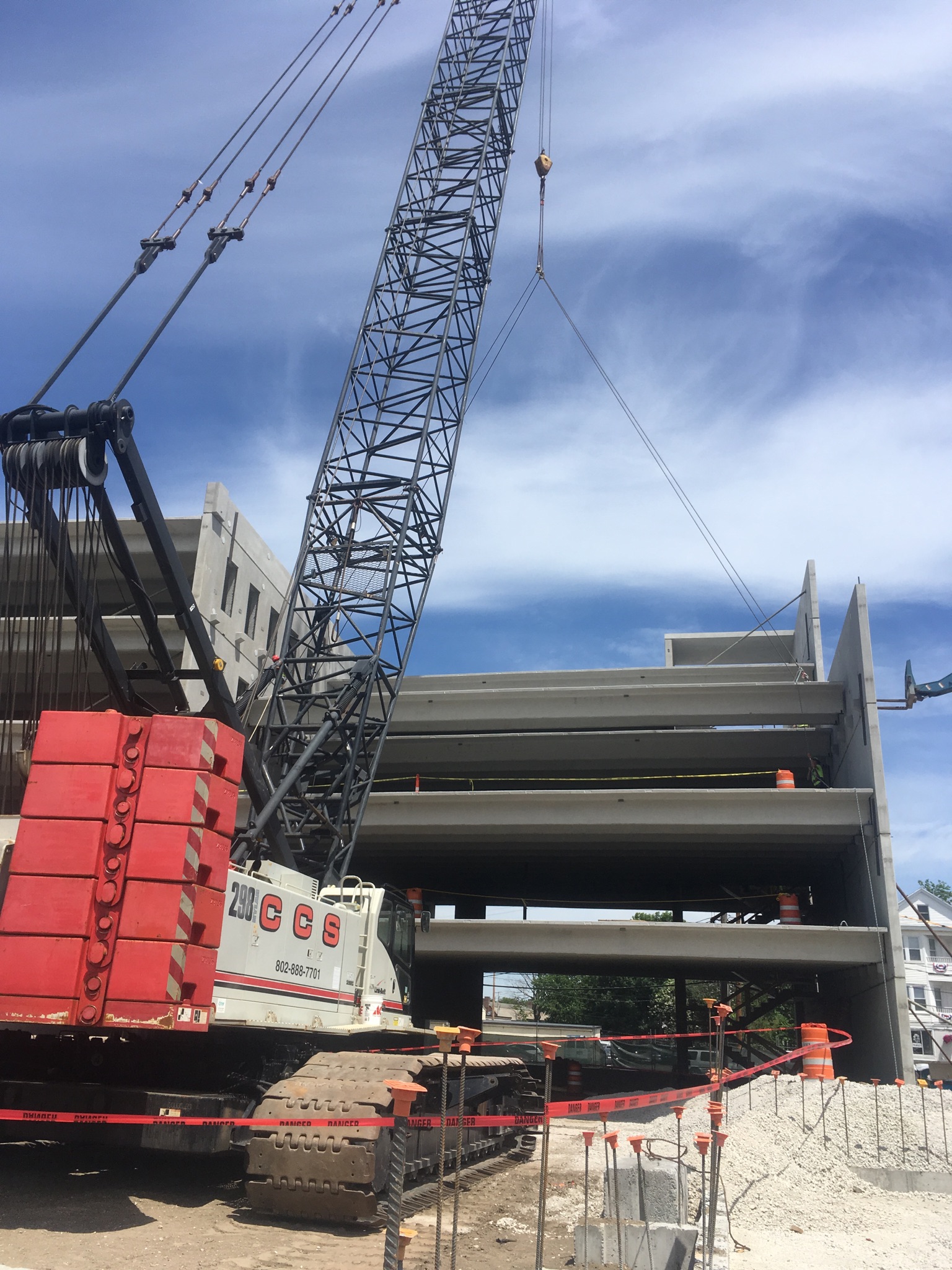 Erecting parking garage in Framingham MA